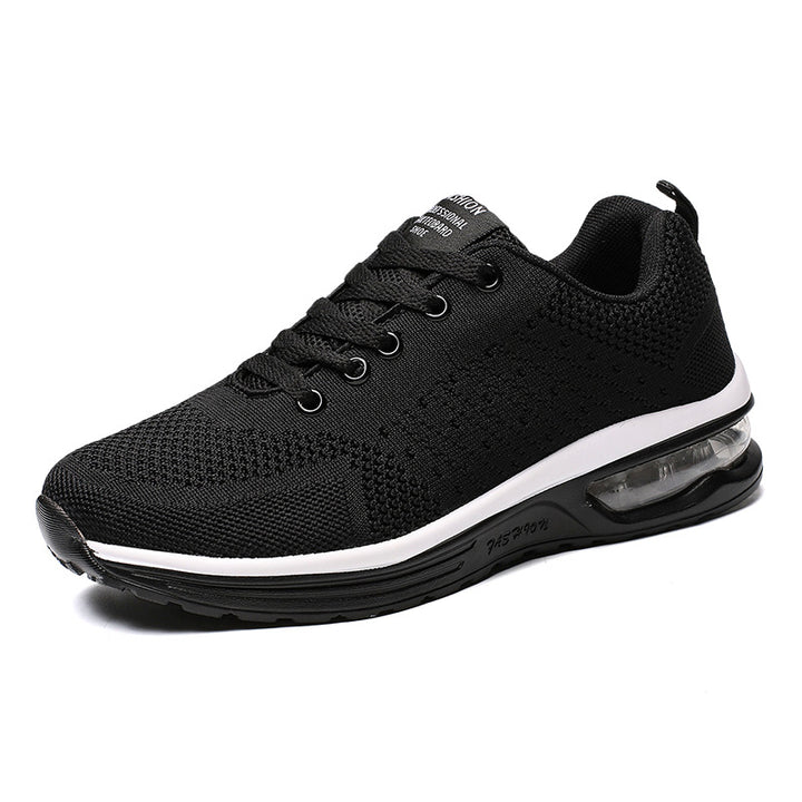 Women's breathable knitted casual sneakers with integrated air cushioning midsole and flexible outsole Mune Fashion