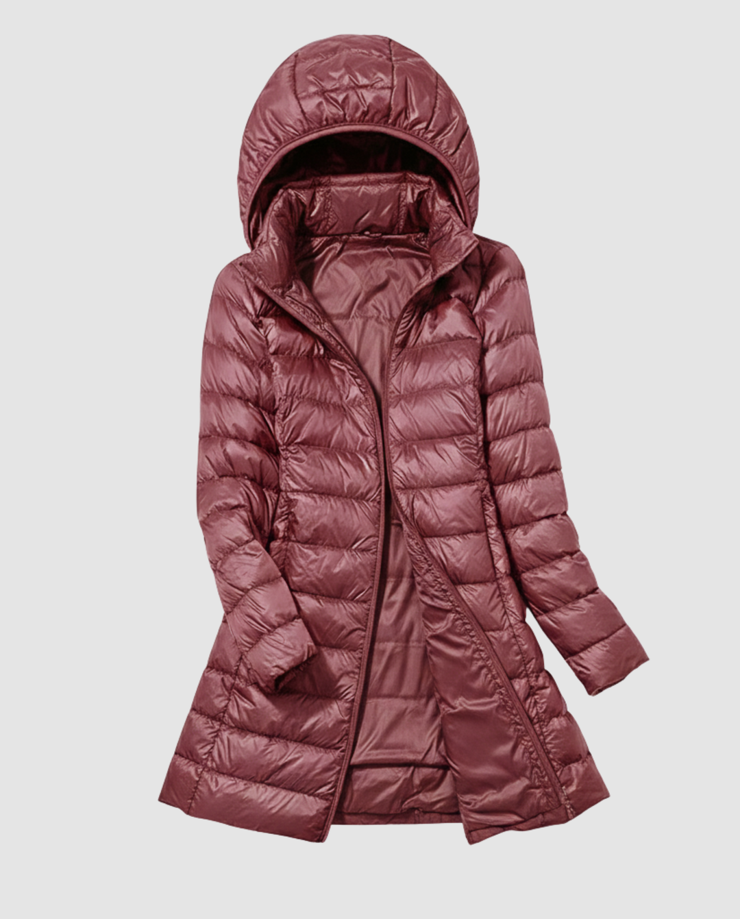 Women's ultra-light down jacket with hood