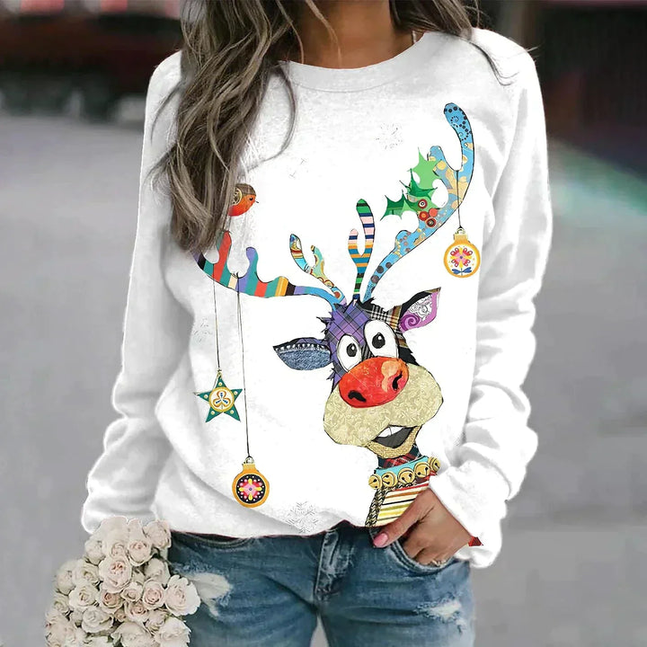 Mune | Christmas sweater made of soft knitted fabric with pattern - Unisex Winter