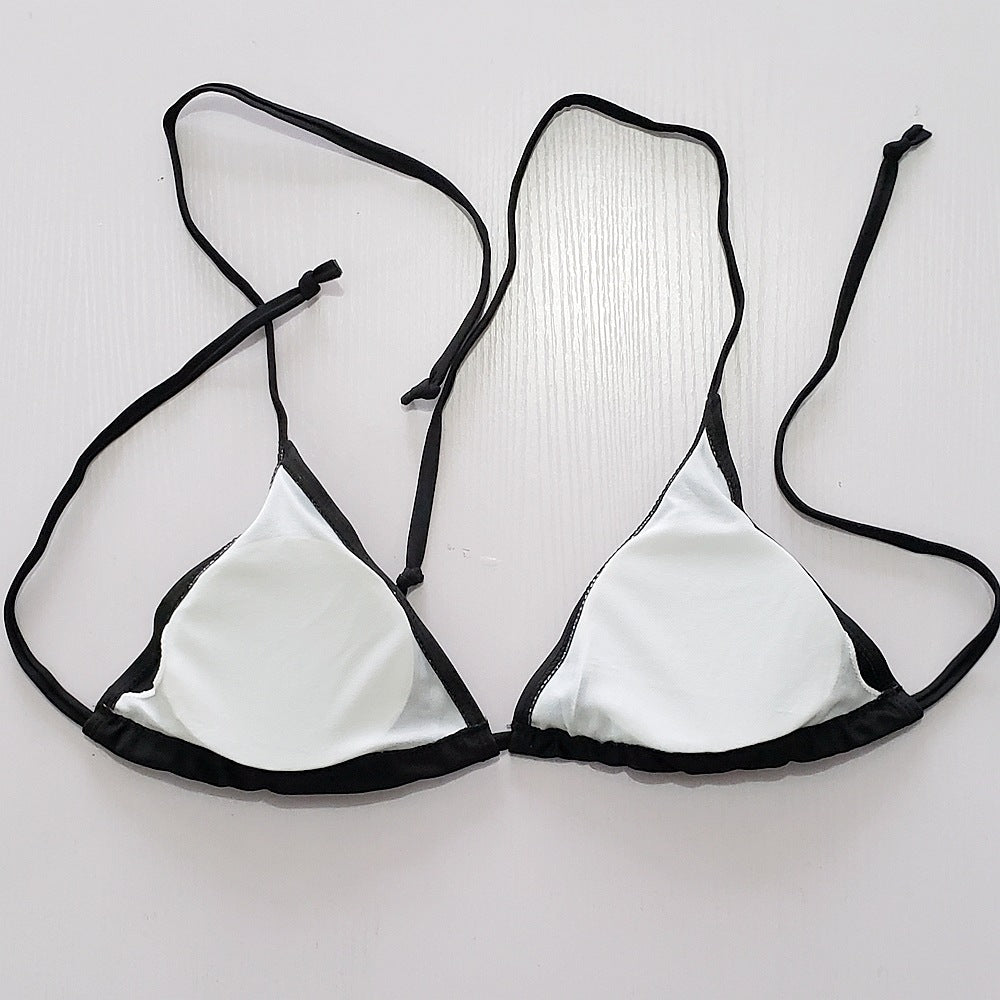Women's triangle bikini with adjustable ties and sexy back cutout Mune Fashion