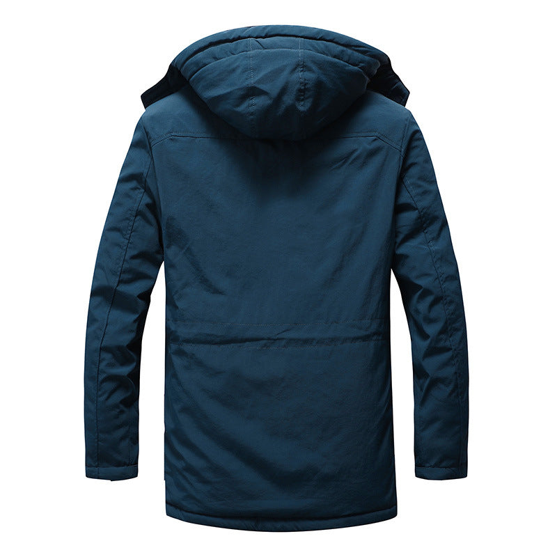 Men's utility parka with fleece lining, hood, and multifunctional pockets Mune Fashion