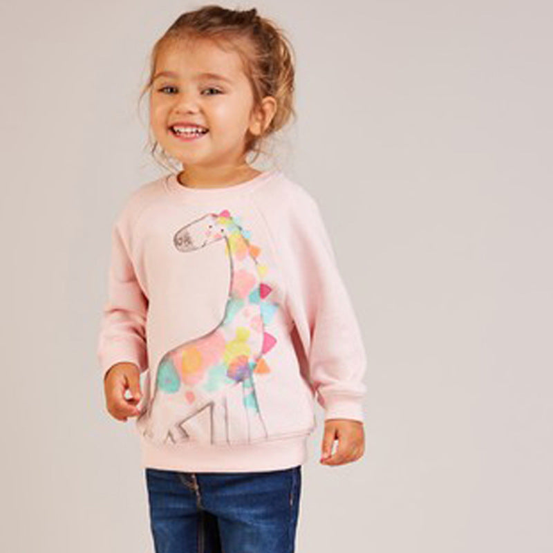 Girls sweatshirt with creative giraffe design Mune Fashion