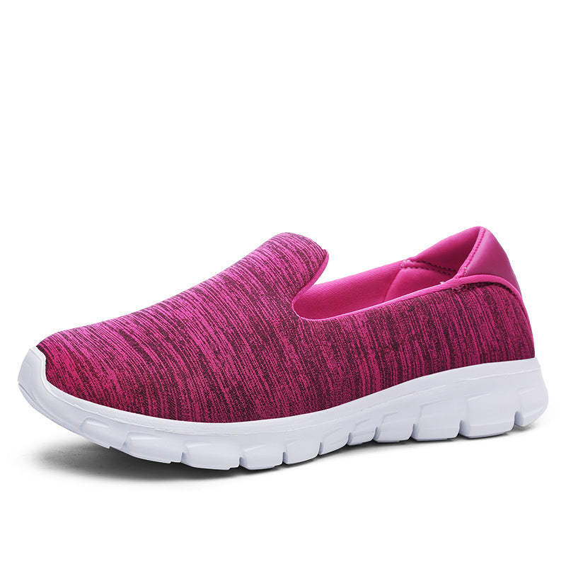 Women's lightweight slip-on shoe made of knitted fabric with flexible cushioning sole and padded insole Mune Fashion