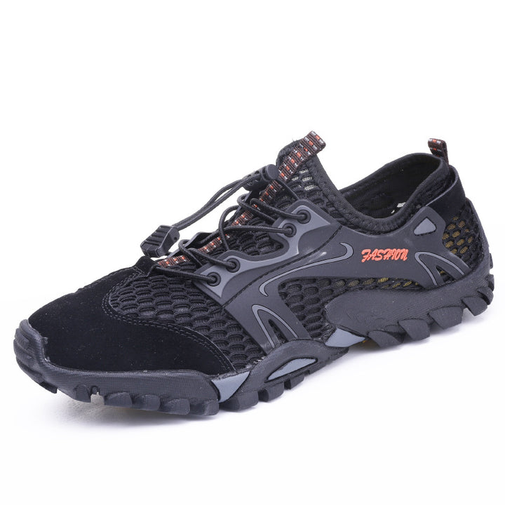 Men's quick-drying mesh water shoe with TPU heel stabilizer and profiled trail sole Mune Fashion
