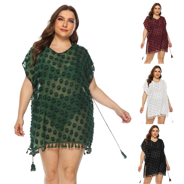 Women's stylish beach cover-up with tassels Mune Fashion
