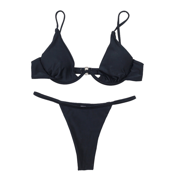 Women triangle bikini with shimmering top and adjustable straps Mune Fashion