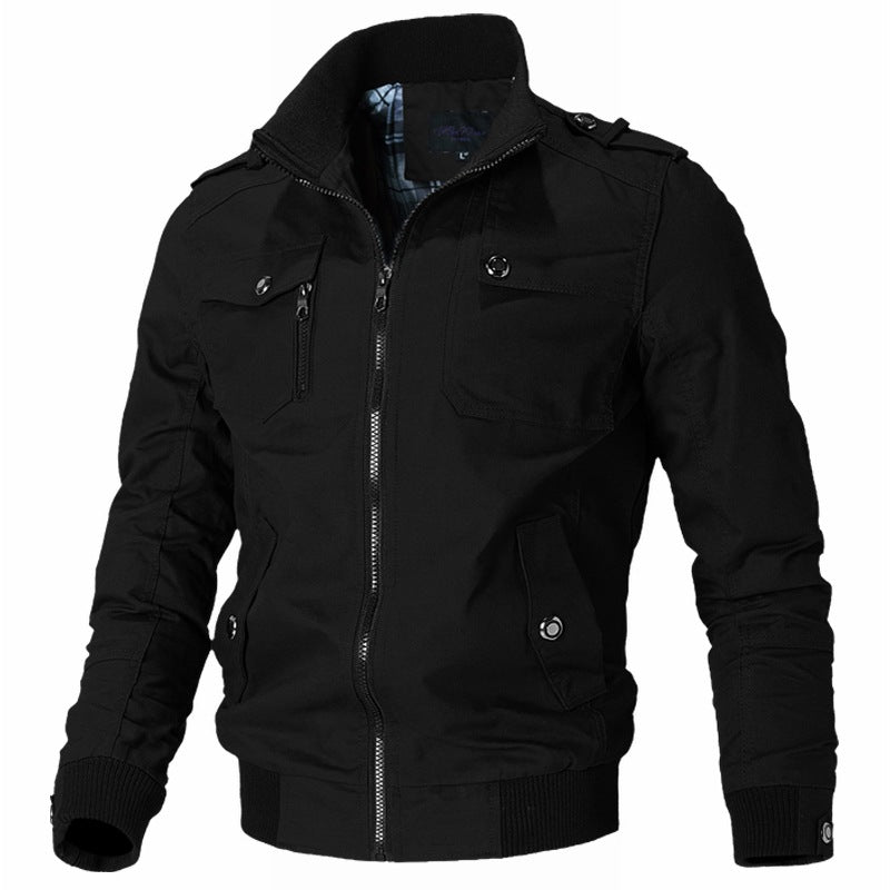 Men's Military Jacket with Multiple Pockets Mune Fashion