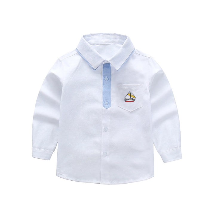 Women’s Long Sleeve Shirt with Nautical Embroidery Mune Fashion
