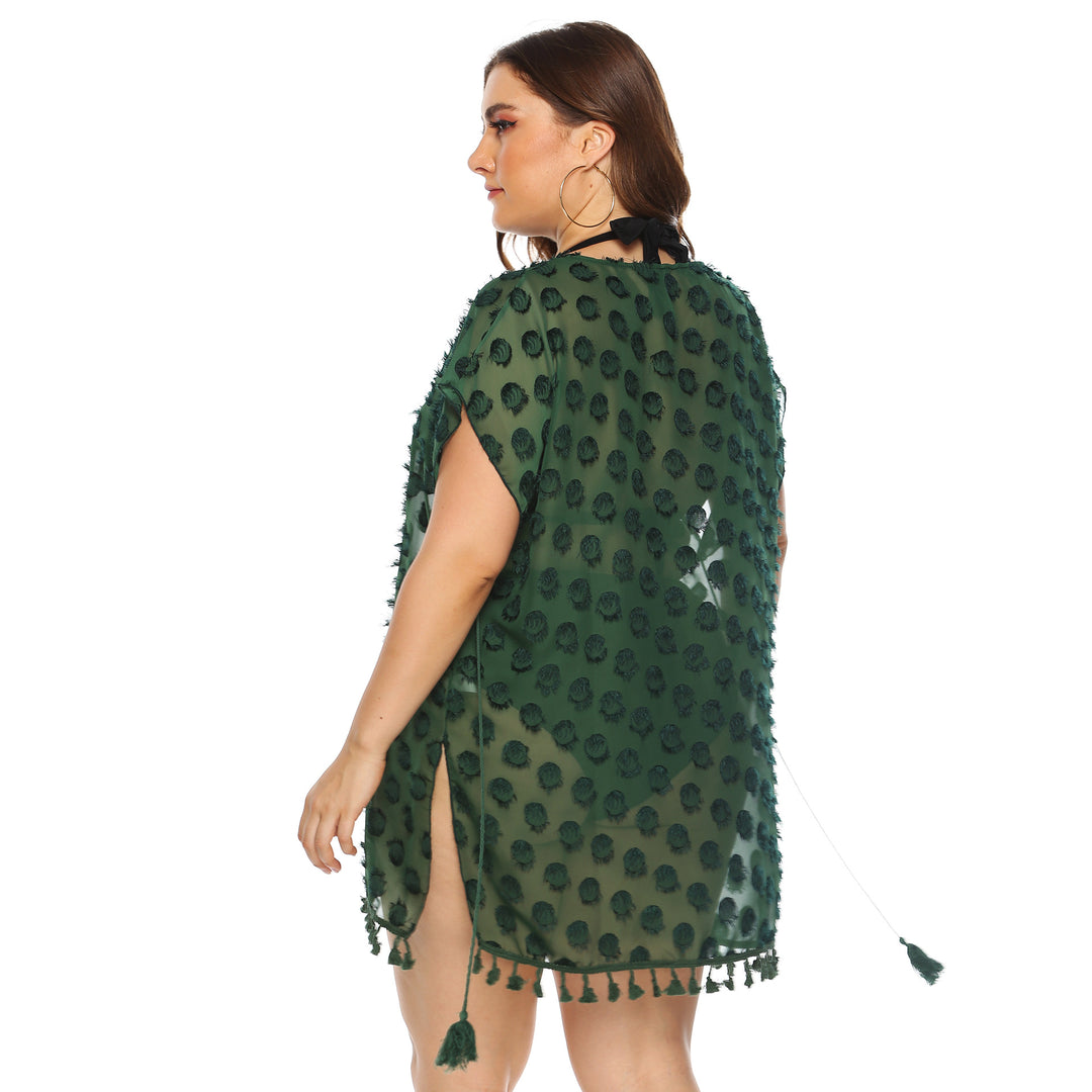 Women's stylish beach cover-up with tassels Mune Fashion