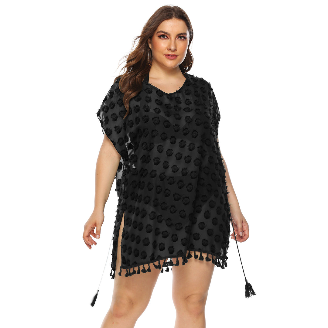 Women's stylish beach cover-up with tassels Mune Fashion