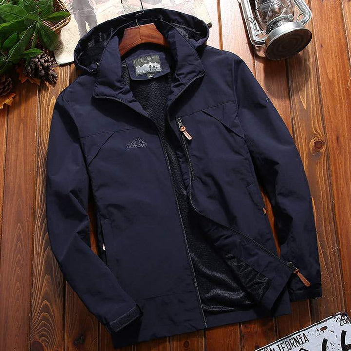Men's Lightweight Windbreaker with Removable Hood Mune Fashion