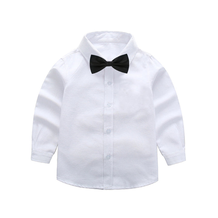 Women elegant outfit set with shirt, pants, suspenders and tie Mune Fashion