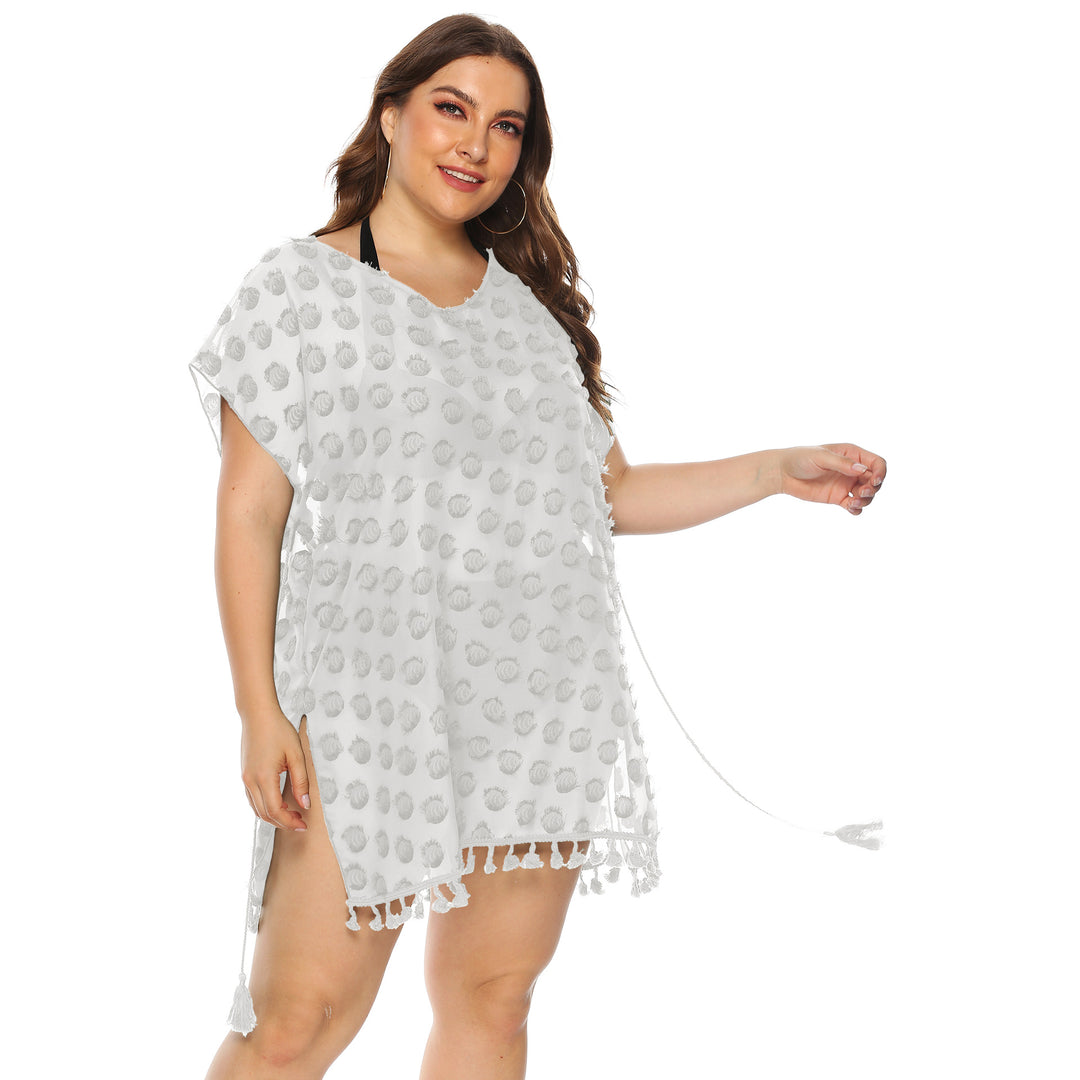 Women's stylish beach cover-up with tassels Mune Fashion