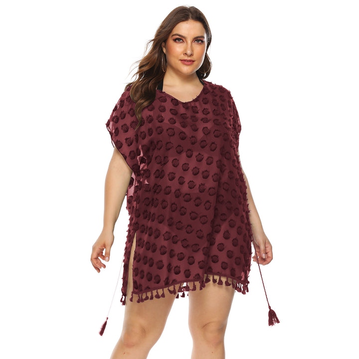 Women's stylish beach cover-up with tassels Mune Fashion