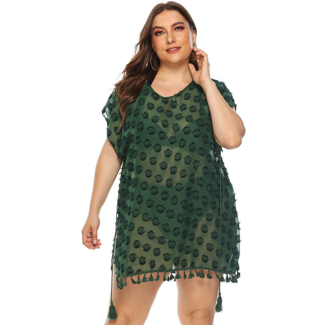 Women's stylish beach cover-up with tassels Mune Fashion