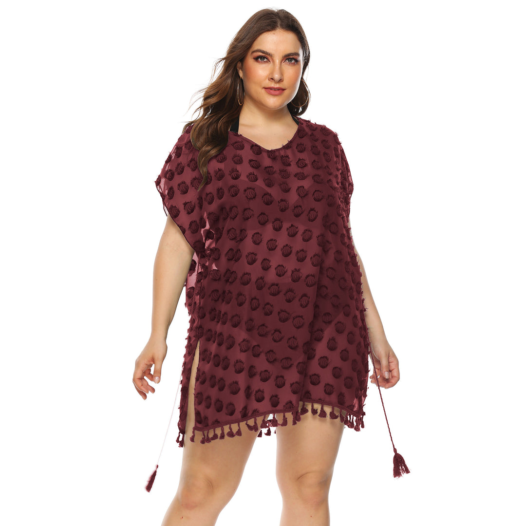 Women's stylish beach cover-up with tassels Mune Fashion