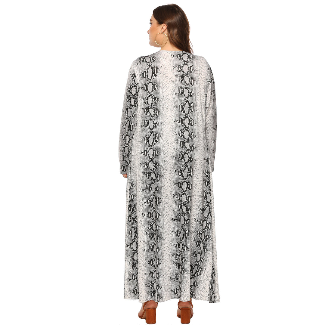 Women's elegant long kimono with snake motif Mune Fashion