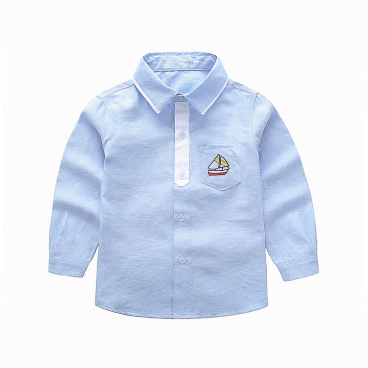 Women’s Long Sleeve Shirt with Nautical Embroidery Mune Fashion