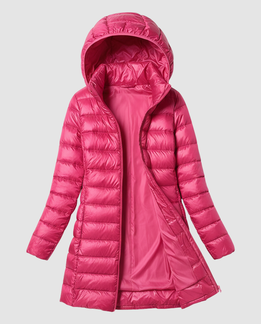 Women's ultra-light down jacket with hood