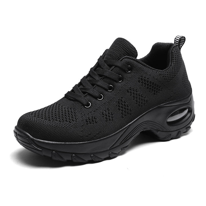 Women's breathable knitted sneakers with air cushion and platform sole Mune Fashion