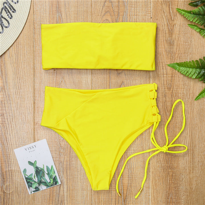 Women’s bandeau bikini with high waist Mune Fashion