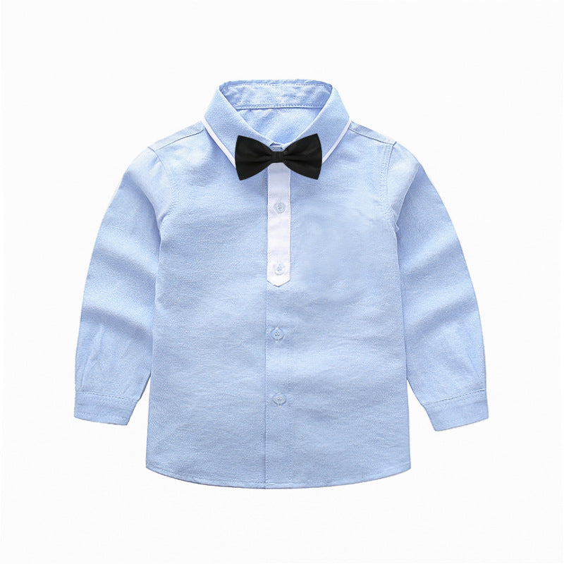 Boys stylish long-sleeve shirt with bow tie Mune Fashion