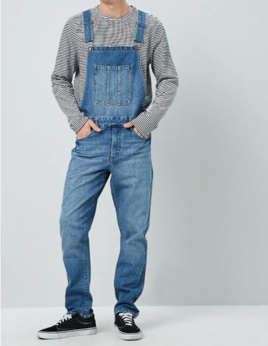 Men's Casual Jeans Overalls Mune