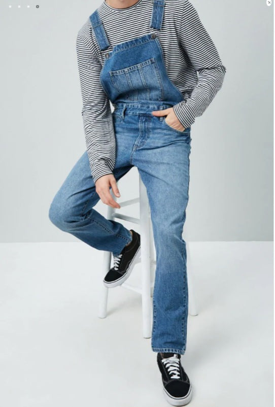 Men's Casual Jeans Overalls Mune