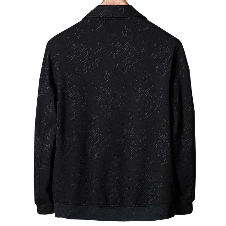 Men's Lightweight Coach Jacket with Snap Button Placket and Subtle Texture Mune Fashion