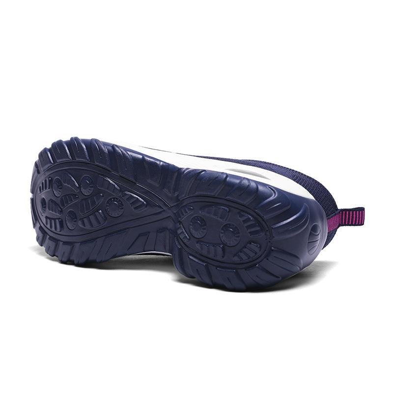 Women's breathable knitted sneakers with air cushion and platform sole Mune Fashion