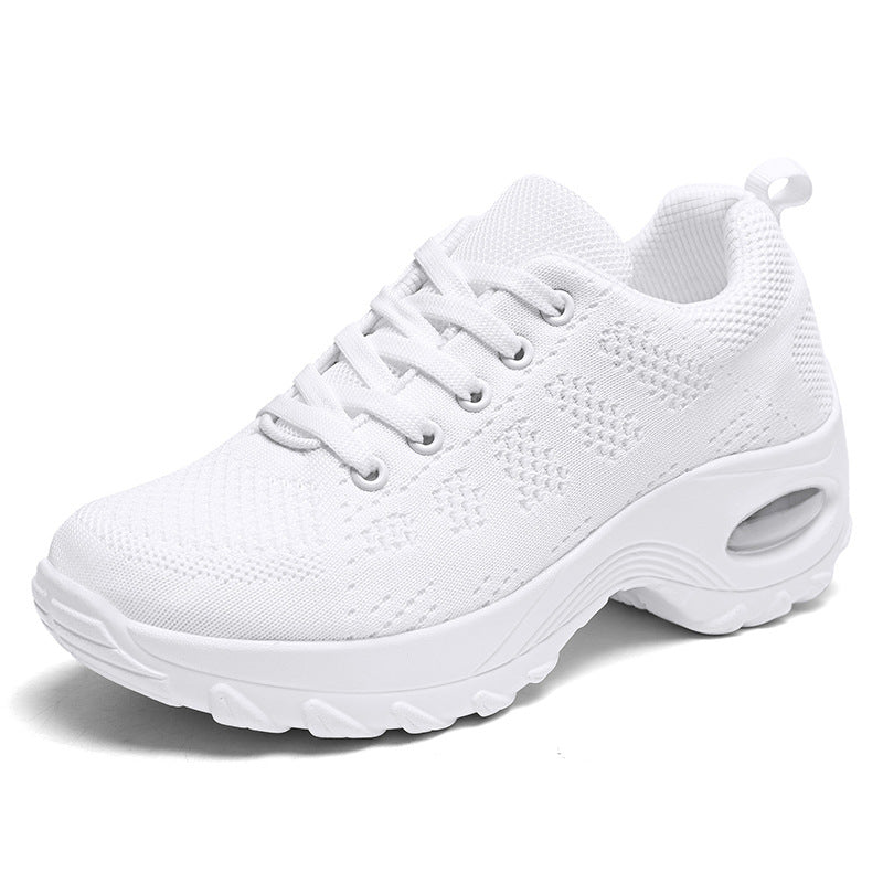 Women's breathable knitted sneakers with air cushion and platform sole Mune Fashion
