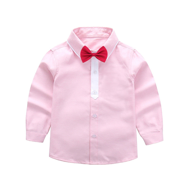 Boys stylish long-sleeve shirt with bow tie Mune Fashion