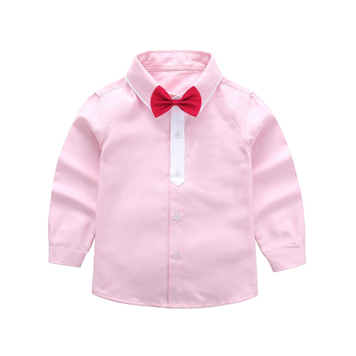 Boys stylish long-sleeve shirt with bow tie Mune Fashion