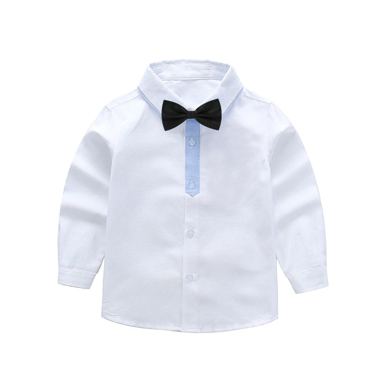 Boys stylish long-sleeve shirt with bow tie Mune Fashion