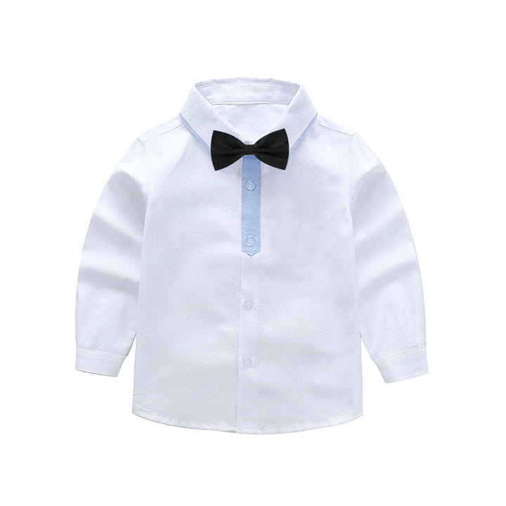 Boys stylish long-sleeve shirt with bow tie Mune Fashion