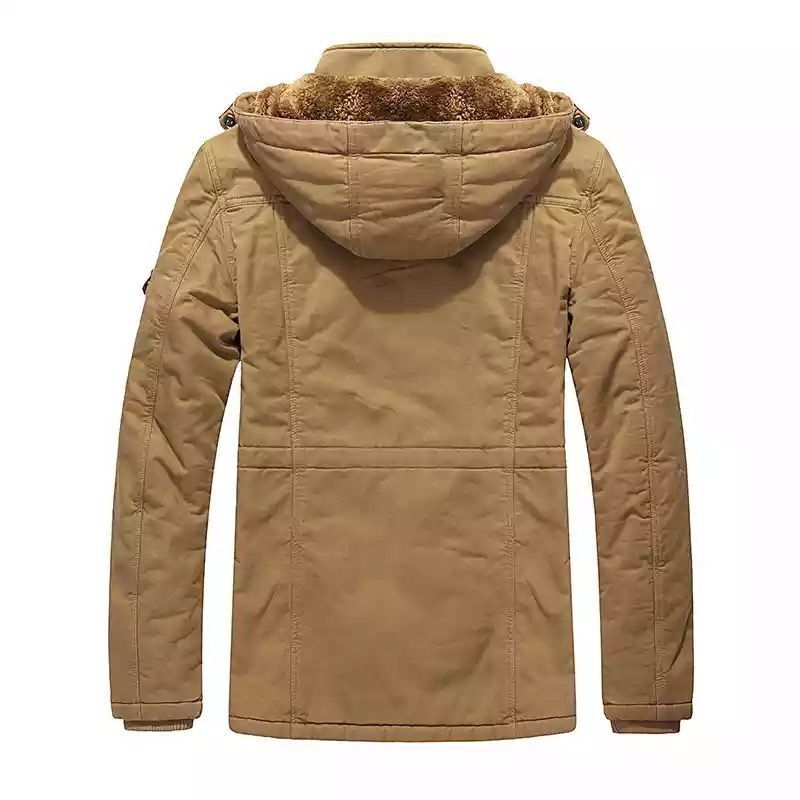 Men's Field Parka with Teddy Lining, Hood and Multi-Purpose Pockets Mune Fashion