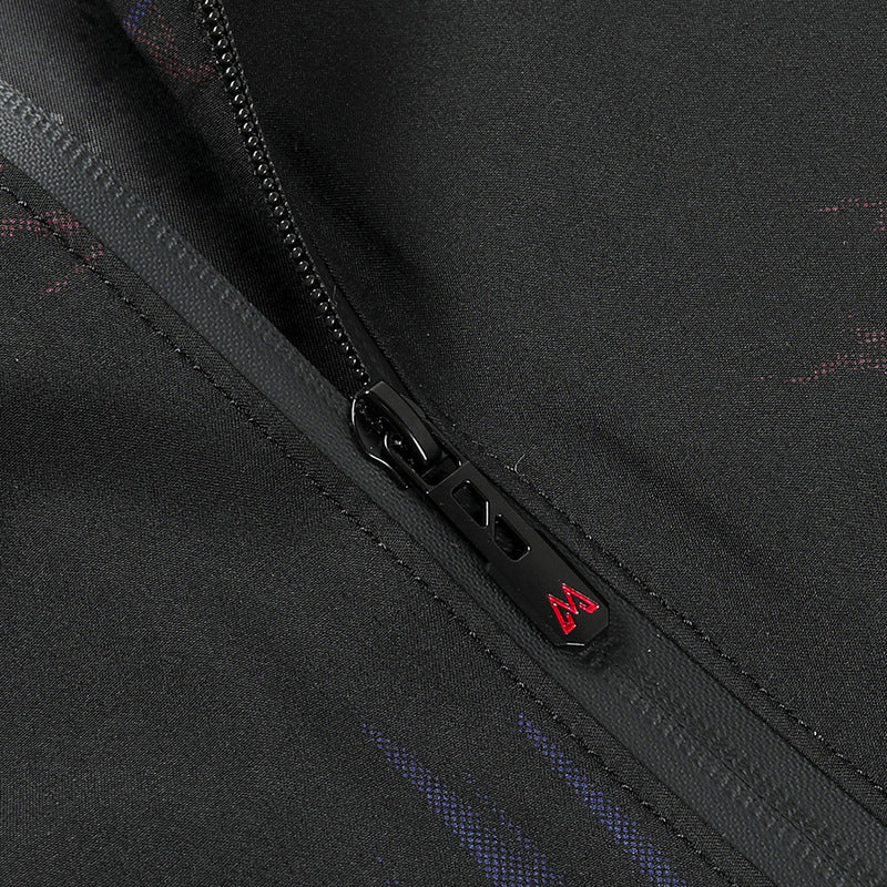 Men's Lightweight Bomber with subtle allover print, water-repellent surface, and zippered pockets Mune Fashion