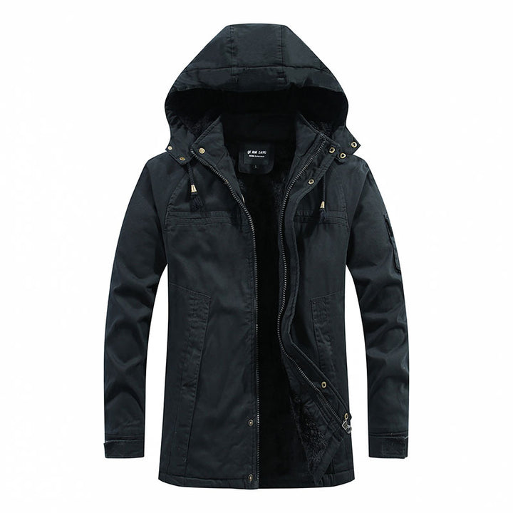 Men's Long Cut Field Parka with Soft Fleece Lining and Utility Pockets Mune Fashion