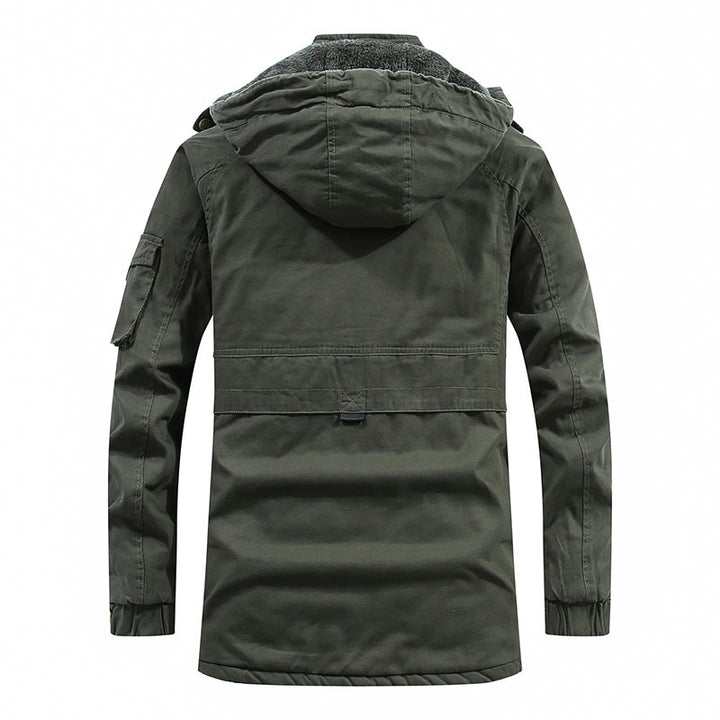 Men's Long Cut Field Parka with Soft Fleece Lining and Utility Pockets Mune Fashion