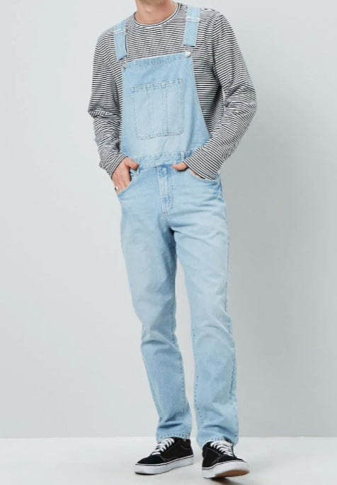 Men's Casual Jeans Overalls Mune