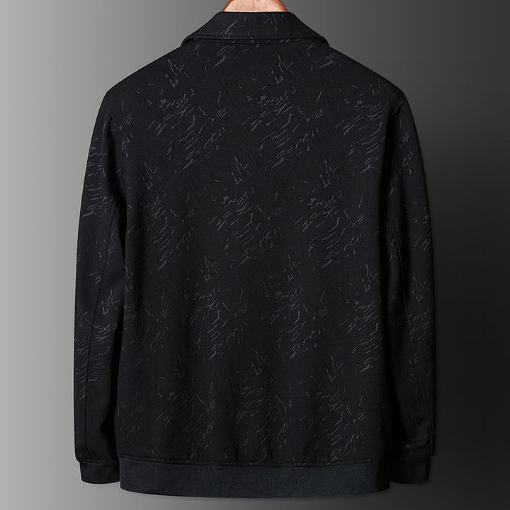 Men's Lightweight Coach Jacket with Snap Button Placket and Subtle Texture Mune Fashion