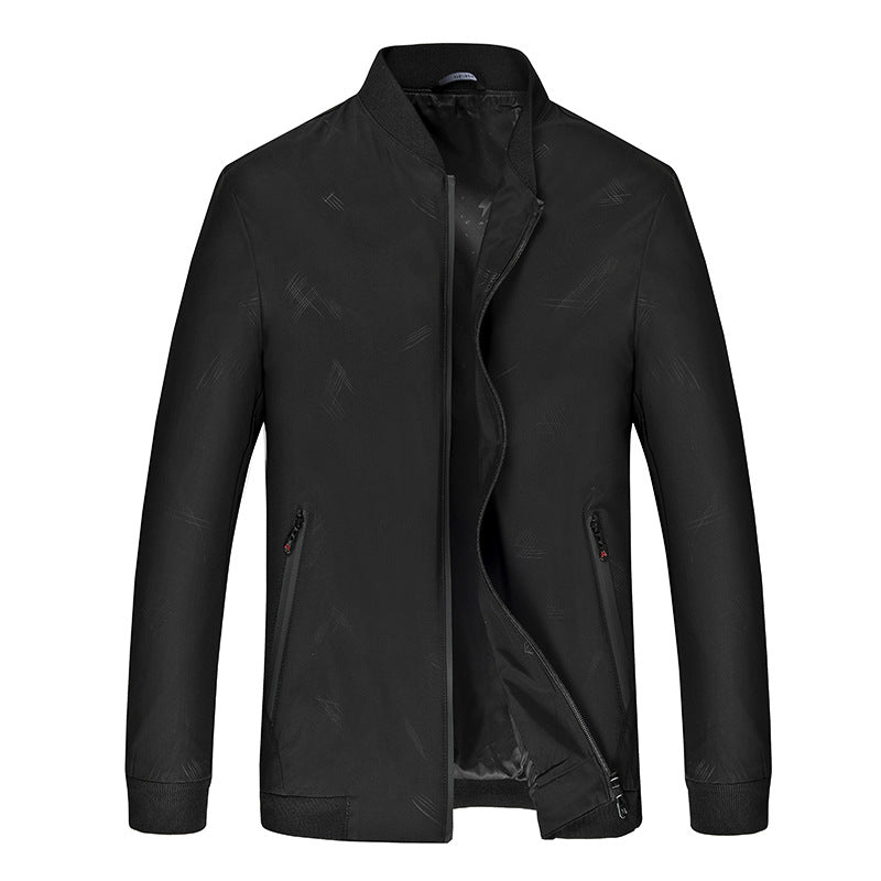 Men's urban lightweight bomber with water-repellent surface and ribbed collar Mune Fashion