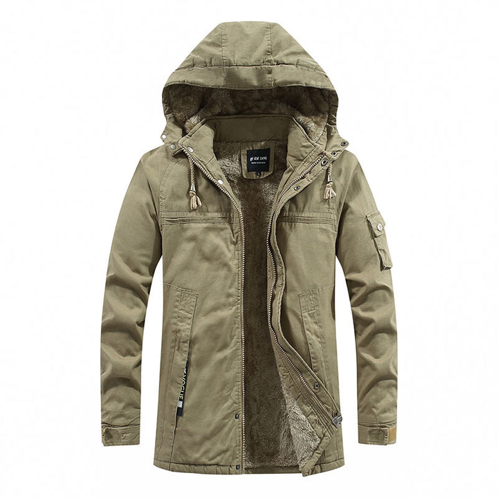 Men's Long Cut Field Parka with Soft Fleece Lining and Utility Pockets Mune Fashion