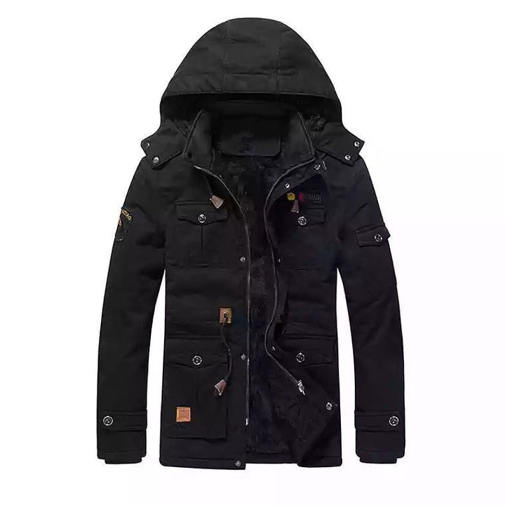 Men's Field Parka with Teddy Lining, Hood and Multi-Purpose Pockets Mune Fashion