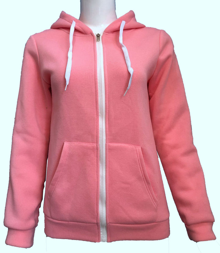Women's hooded jacket with full zip and kangaroo pocket Mune Fashion