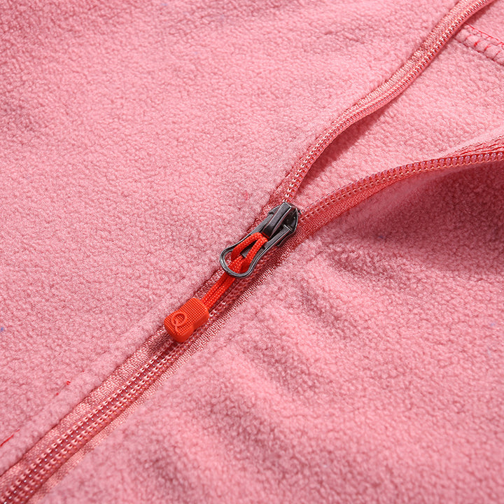 Women's Lightweight Microfleece Jacket with Stand-up Collar and Full Zip Mune Fashion