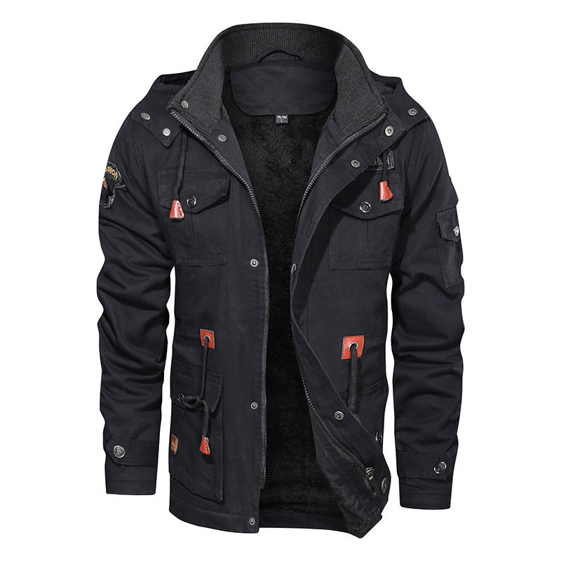 Men's Utility Parka with Teddy Lining and Multiple Pockets Mune Fashion