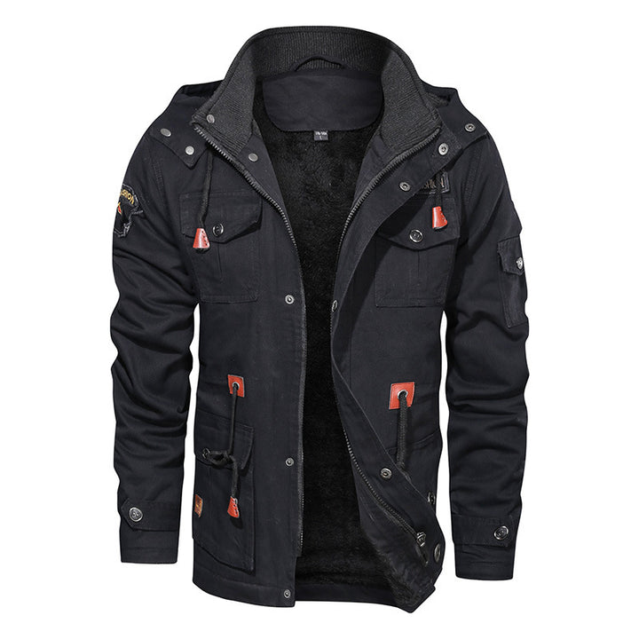 Men's Utility Parka with Teddy Lining and Multiple Pockets Mune Fashion