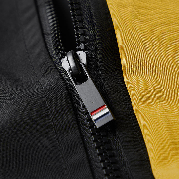 Men's utility field jacket with hood, multiple pockets and contrasting interior trim Mune Fashion