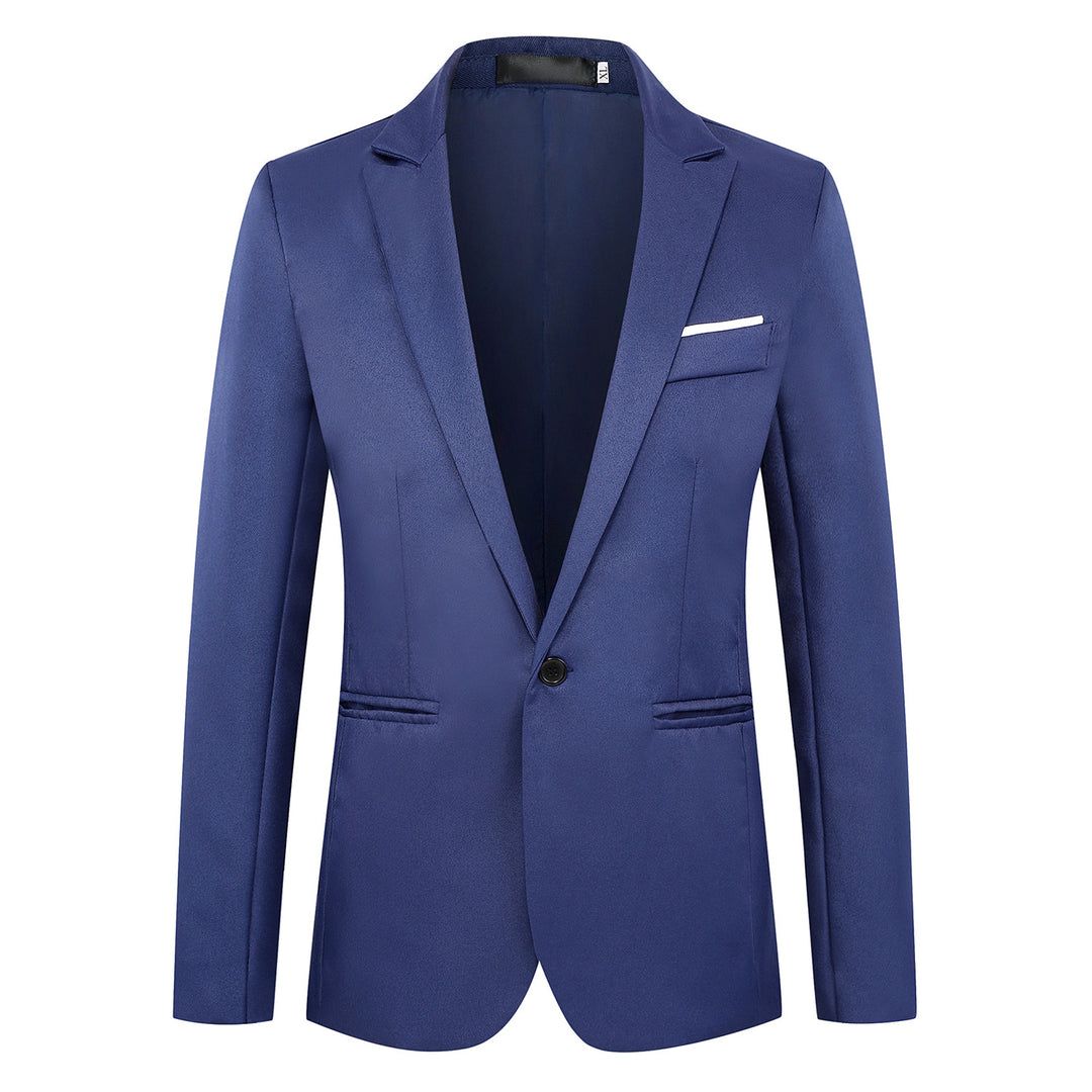 Men's fitted single-button blazer with narrow lapels and discreet pocket finish Mune Fashion
